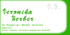 veronika werber business card